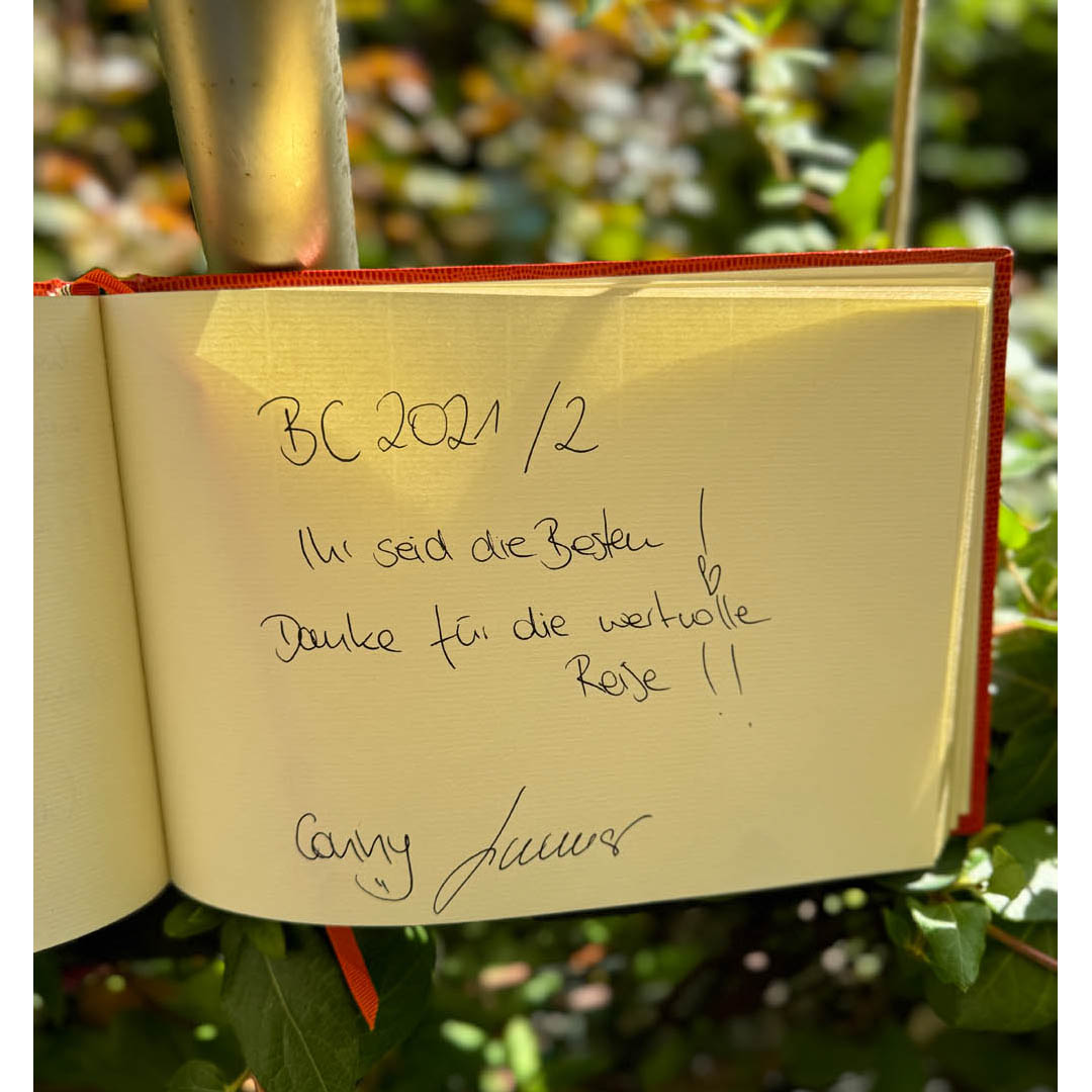 Gästebucheintrag Canny Junner – LBCA Coaching Ausbildung Frankfurt