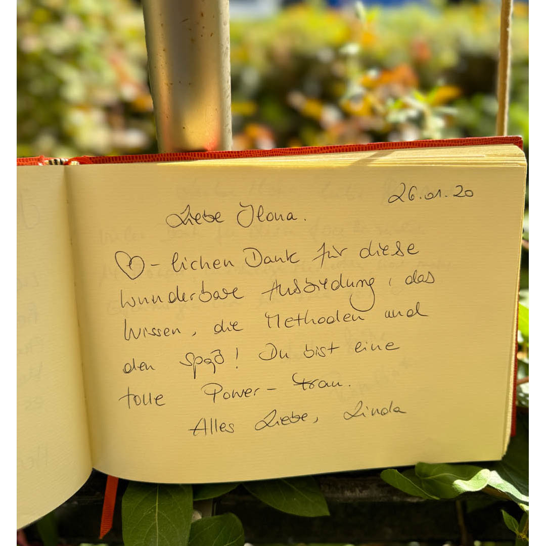 Gästebucheintrag Linda – LBCA Coaching Ausbildung Frankfurt