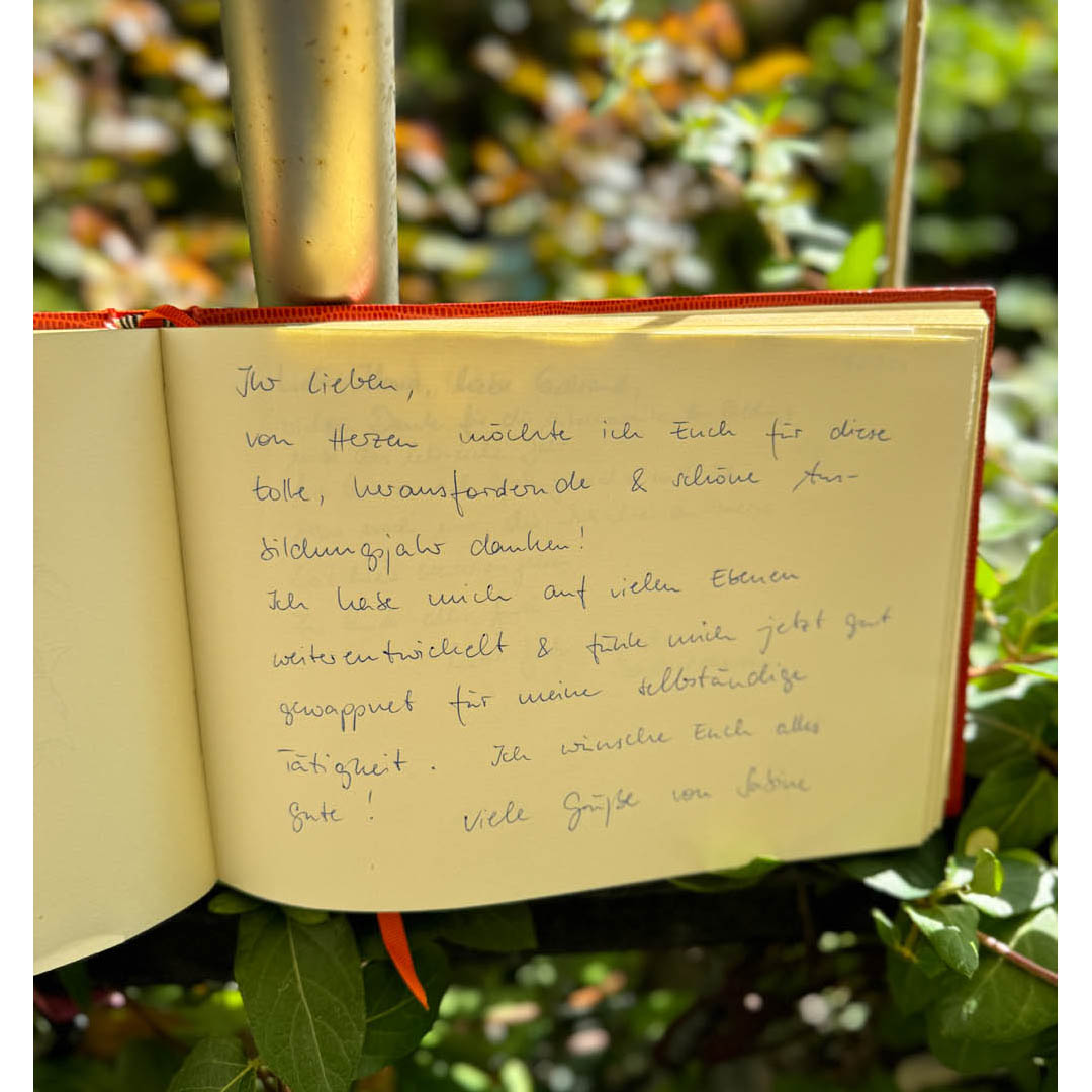 Gästebucheintrag Sabine – LBCA Coaching Ausbildung Frankfurt