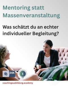 Mentoring statt Massenveranstaltung LBCA