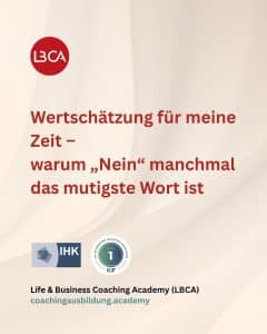 Wertschätzung für meine Zeit LBCA